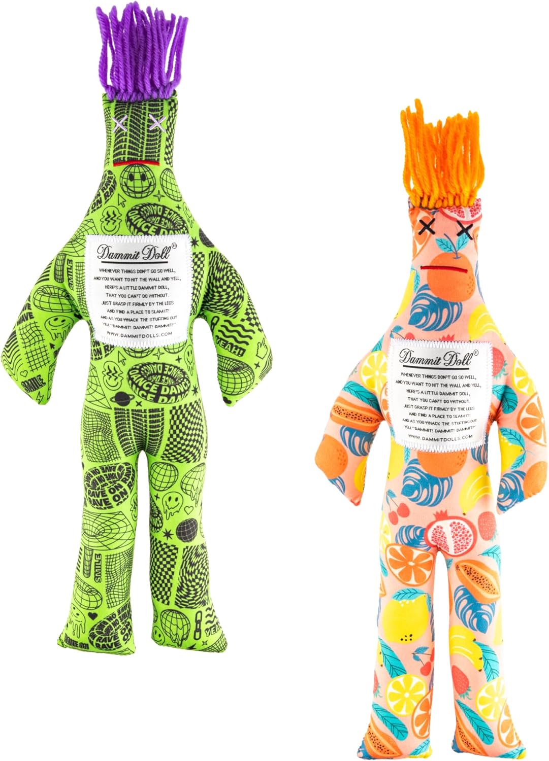 Dammit Doll Classic Random Color Stress Relief Gag Gift Duo