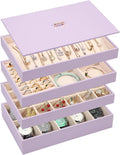 Voova Stackable Jewelry Organizer Tray Set of 4 - Space Saving