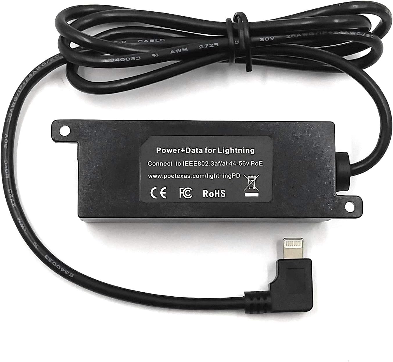 Power Over Ethernet Adapter for Apple Tablets and iPhones