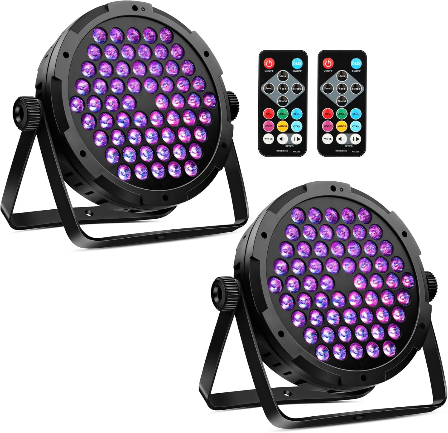 90W 60LEDs Par Lights for Events and Parties - RGB Uplights