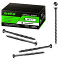 meite Drywall Screws #8 x 3 in Coarse Thread Black - Bulk 25LB Pack