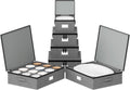 SpaceAid China Storage Containers 6 Pack - Stackable Quilted Cases
