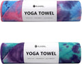 Hot Yoga Towel with Grip Dot 2 Pack - Non Slip, Sweat Absorbent