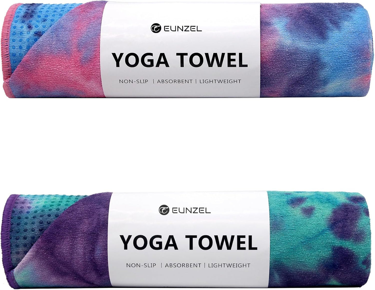 Eunzel Hot Yoga Towel with Grip Dot for Ultimate Performance