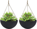 Large Hanging Planters for Outdoor Plants - Set of 2