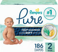 Pampers Pure Protection Baby Diapers Size 2 - Plant-Based Leakguard