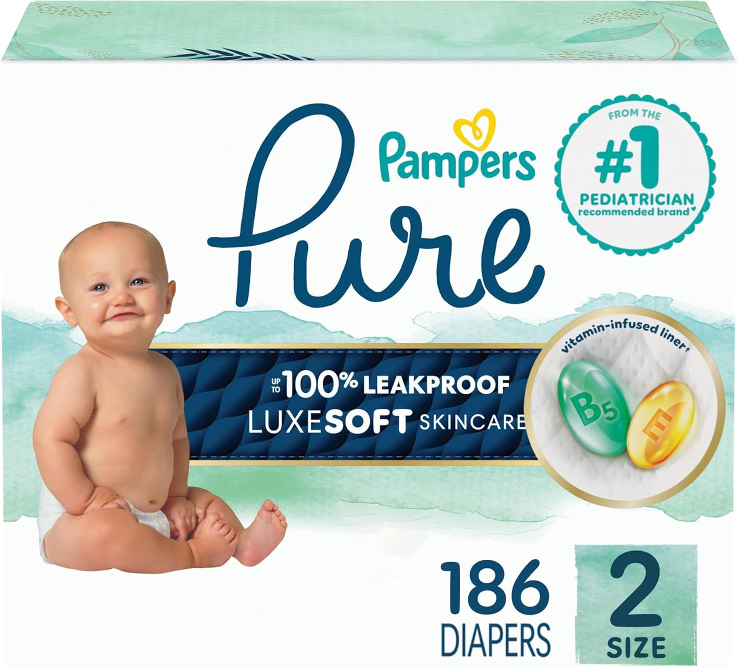 Pampers Pure Protection Baby Diapers Size 2 for Ultimate Comfort