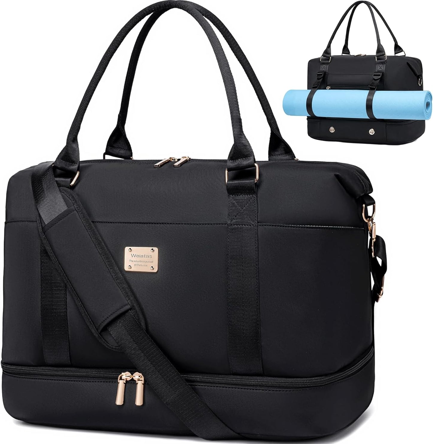 Stylish Weekender Bag with Shoe Compartment