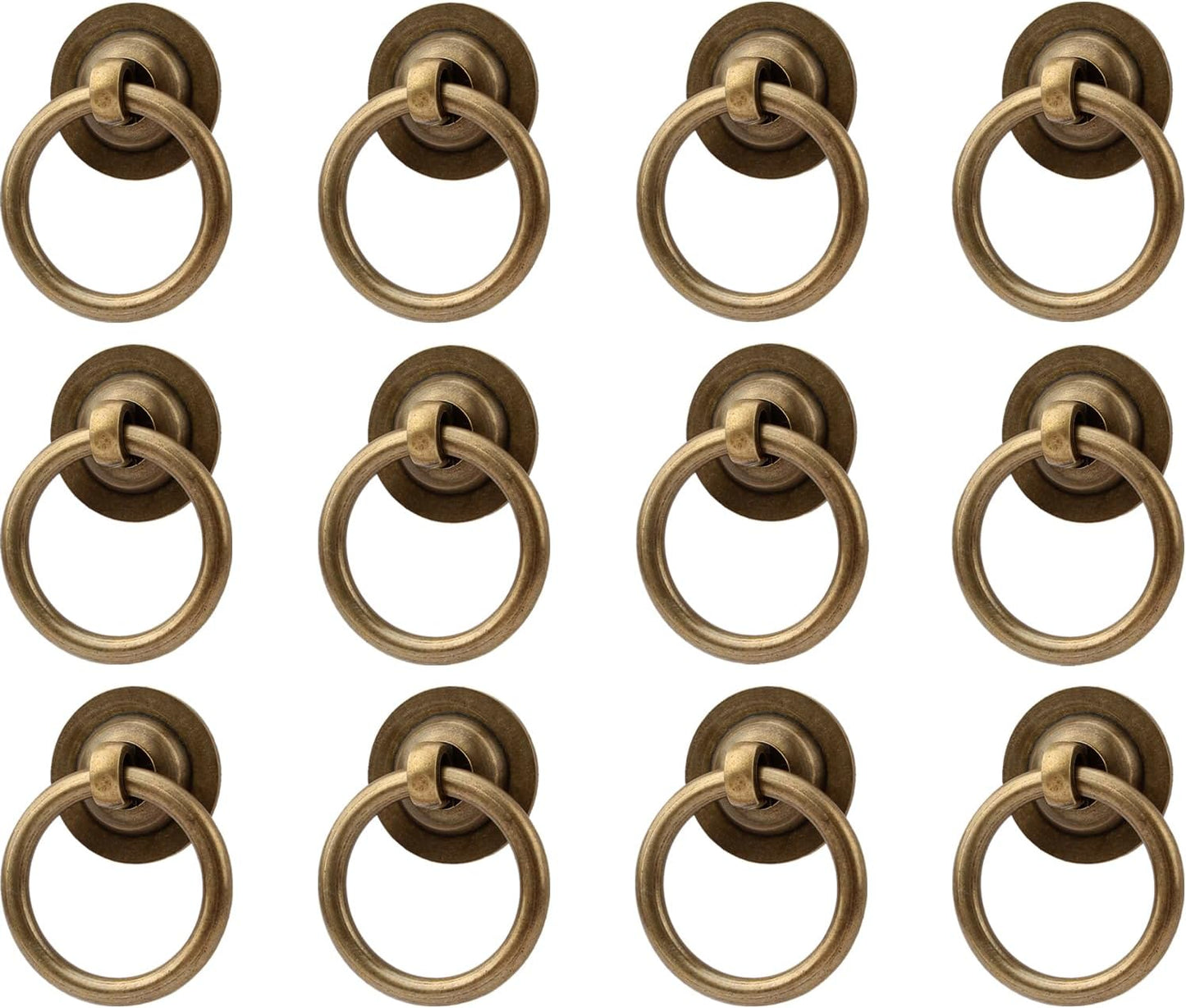 Solid Antique Brass Cabinet Pulls for Vintage Style Decor