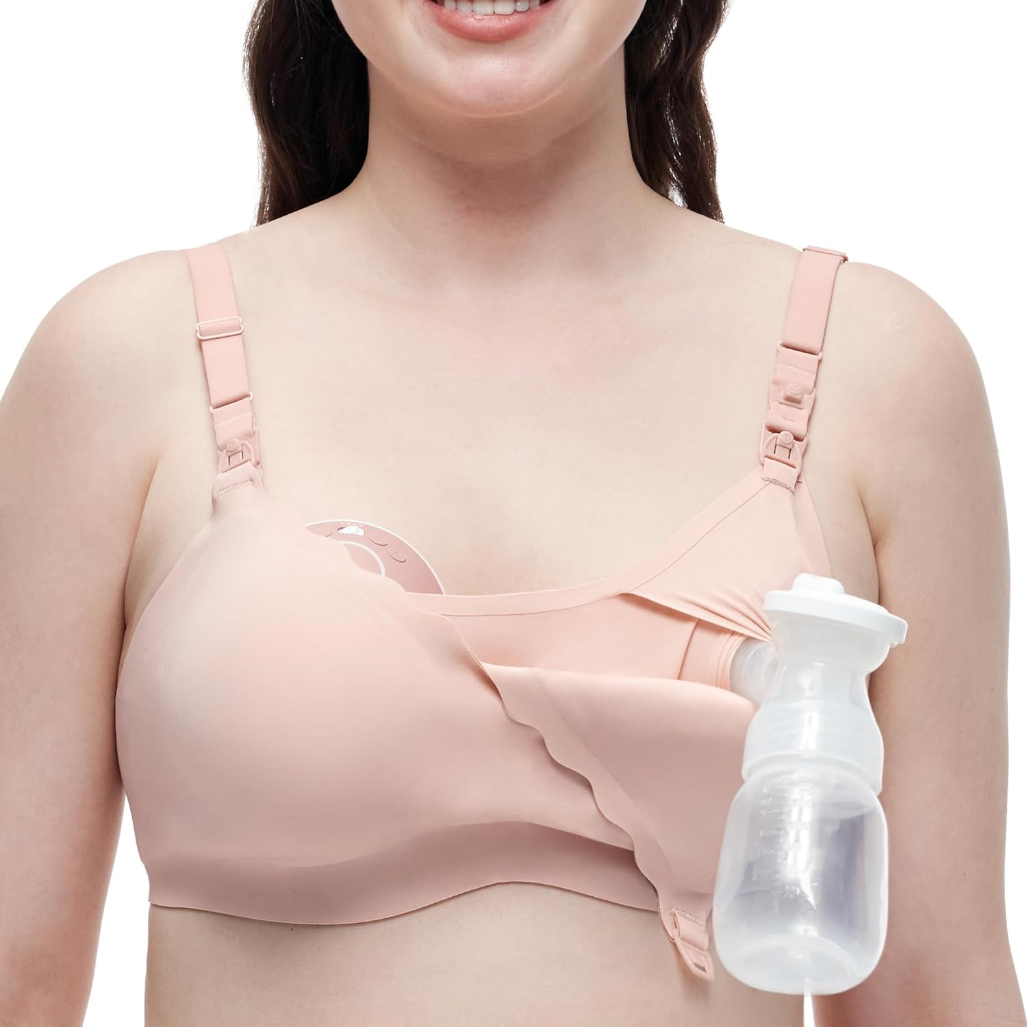 Momcozy 4-in-1 Hands-Free Pumping Bra for Nursing Comfort
