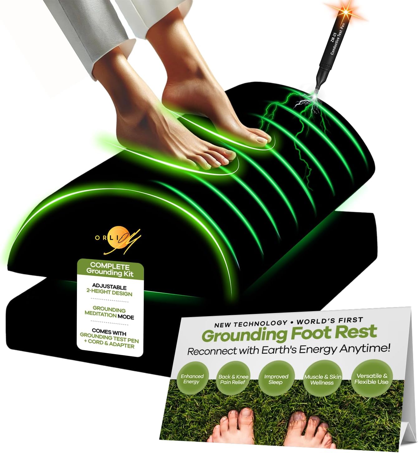 Orliom Grounding Foot Rest: Pain Relief & Energy Boost