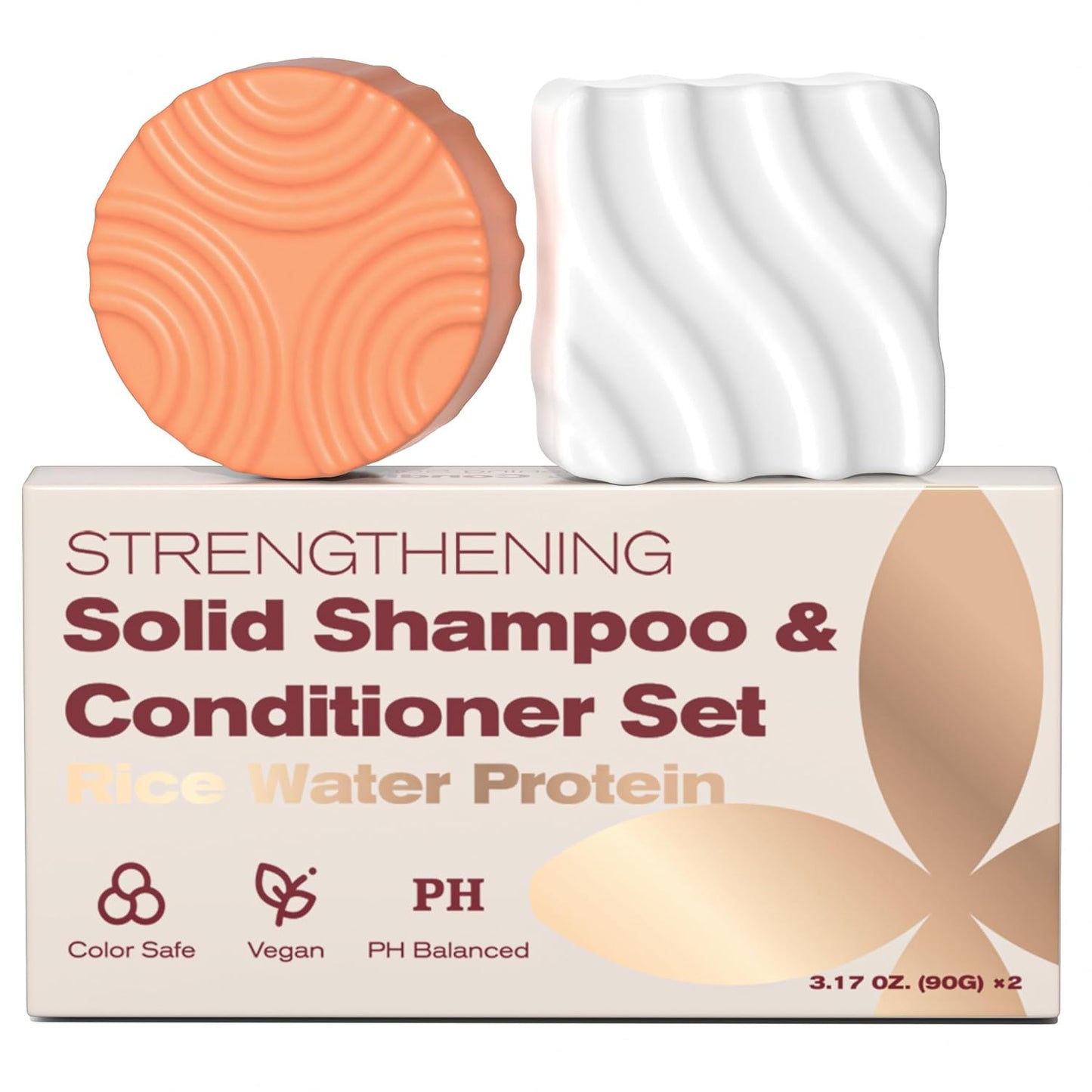 Rice Water Shampoo and Conditioner Set for Healthy Hair Care