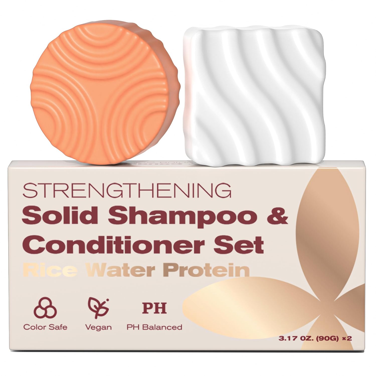Rice Water Shampoo and Conditioner Set for Healthy Hair Care