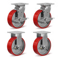 6 in Heavy Duty Casters for Industrial Use - 4800 Lb Capacity
