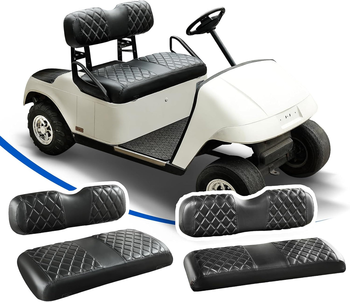NOKINS 4PCS Golf Cart Diamond Seat Covers Kit Review