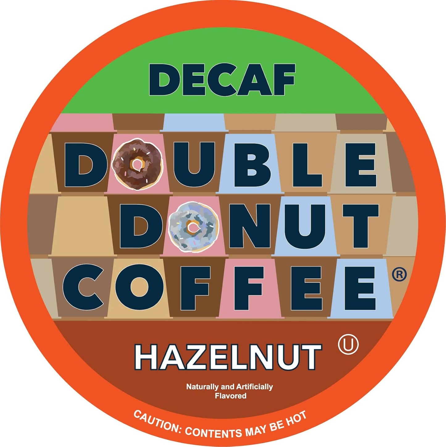 Hazelnut Medium Roast Decaf Coffee Pods for Keurig Makers