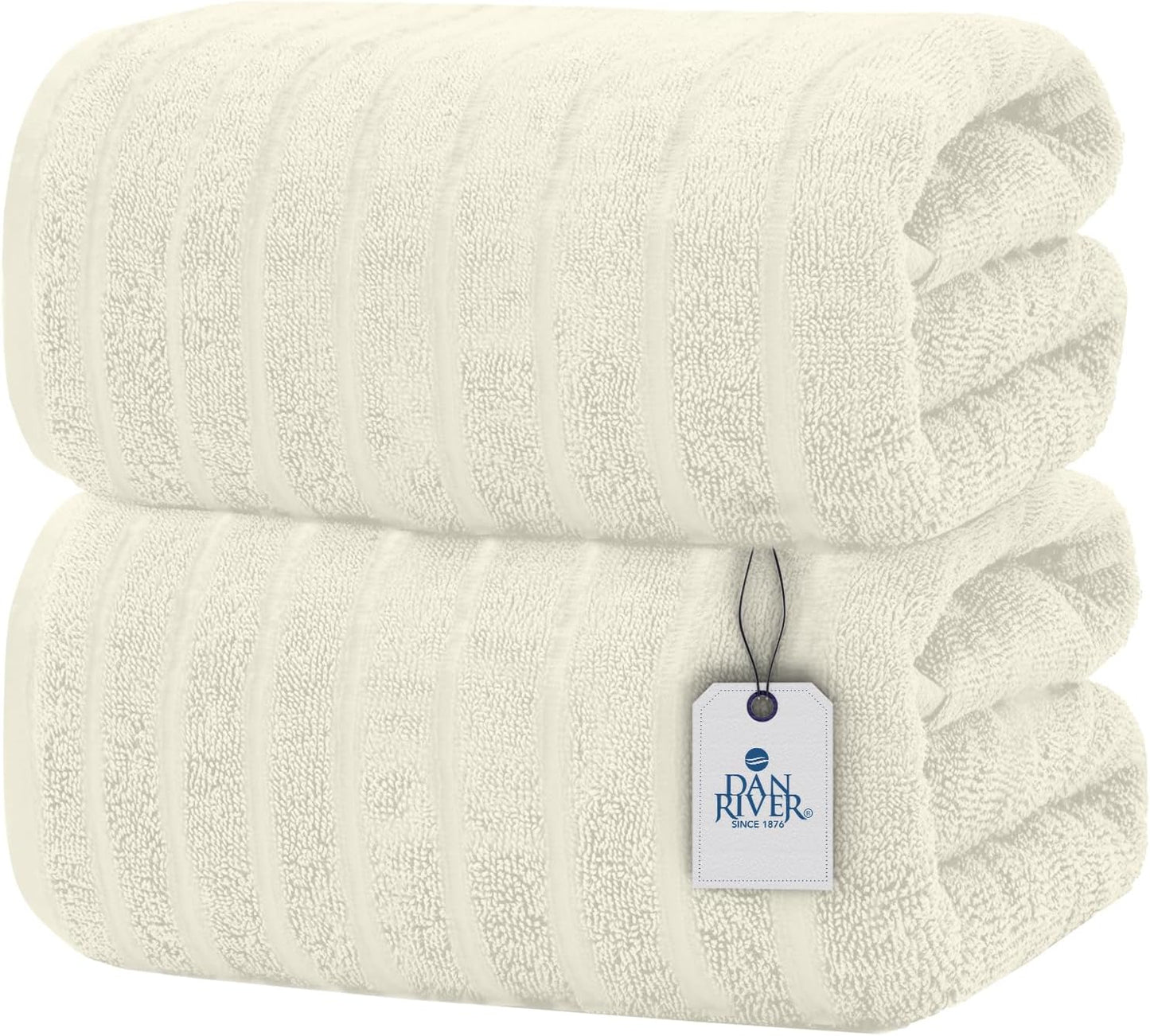 Extra Large Ribbed Quick Dry Bath Towels for Luxurious Comfort