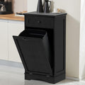 13 Gallons Tilt Out Trash Cabinet Freestanding Kitchen Trash Bin
