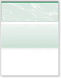 DocuGard Green Marble Top Checks 8.5 x 11 in - Secure Business Checks