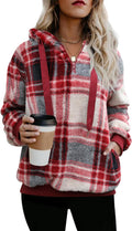 ReachMe Womens Oversized Sherpa Pullover Hoodie - Cozy (Style ZGDS)