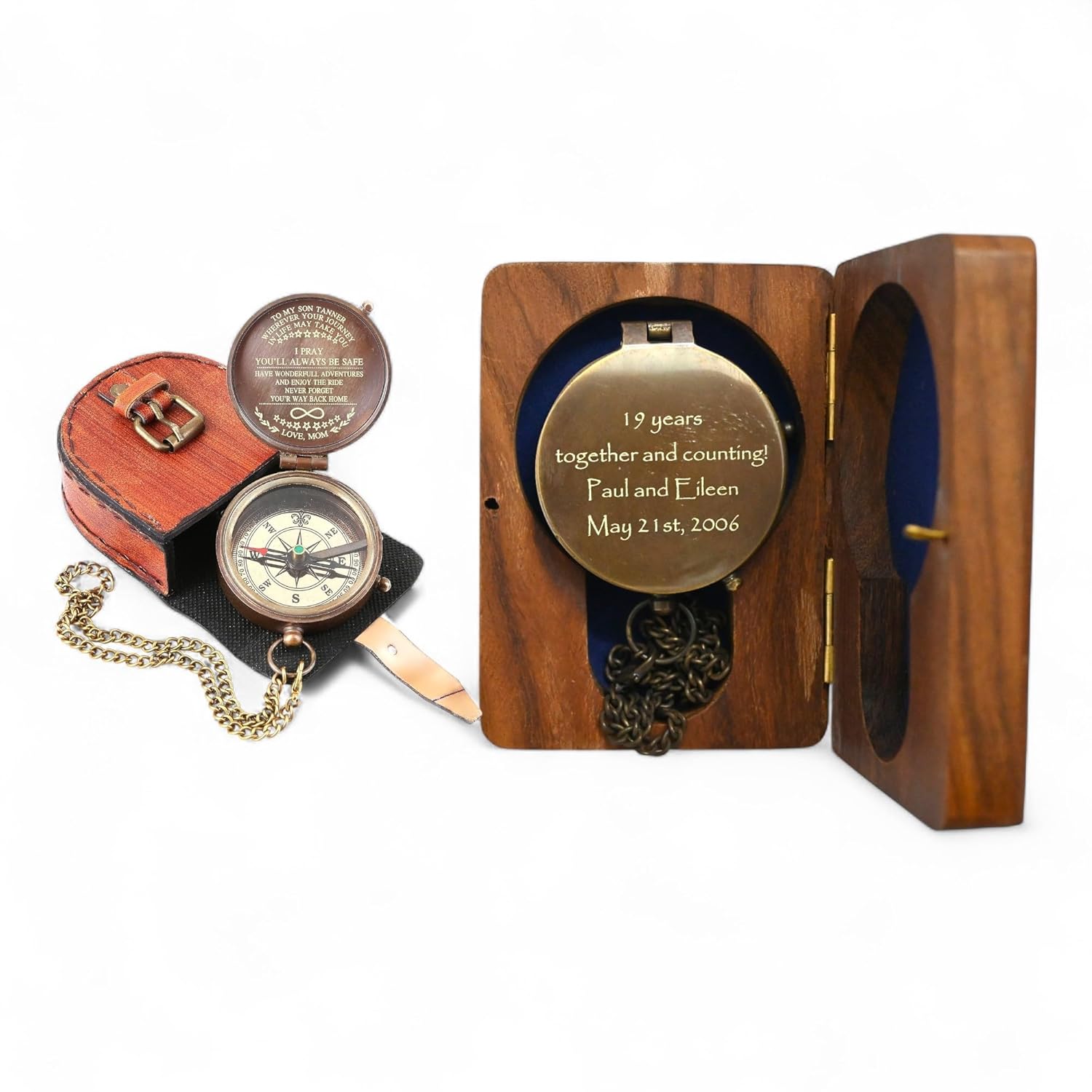 Personalized Handmade Vintage Nautical Brass Compass by AlPath