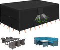 Rectangular Patio Table Cover 111L x 74W x 28H - Heavy Duty Protection