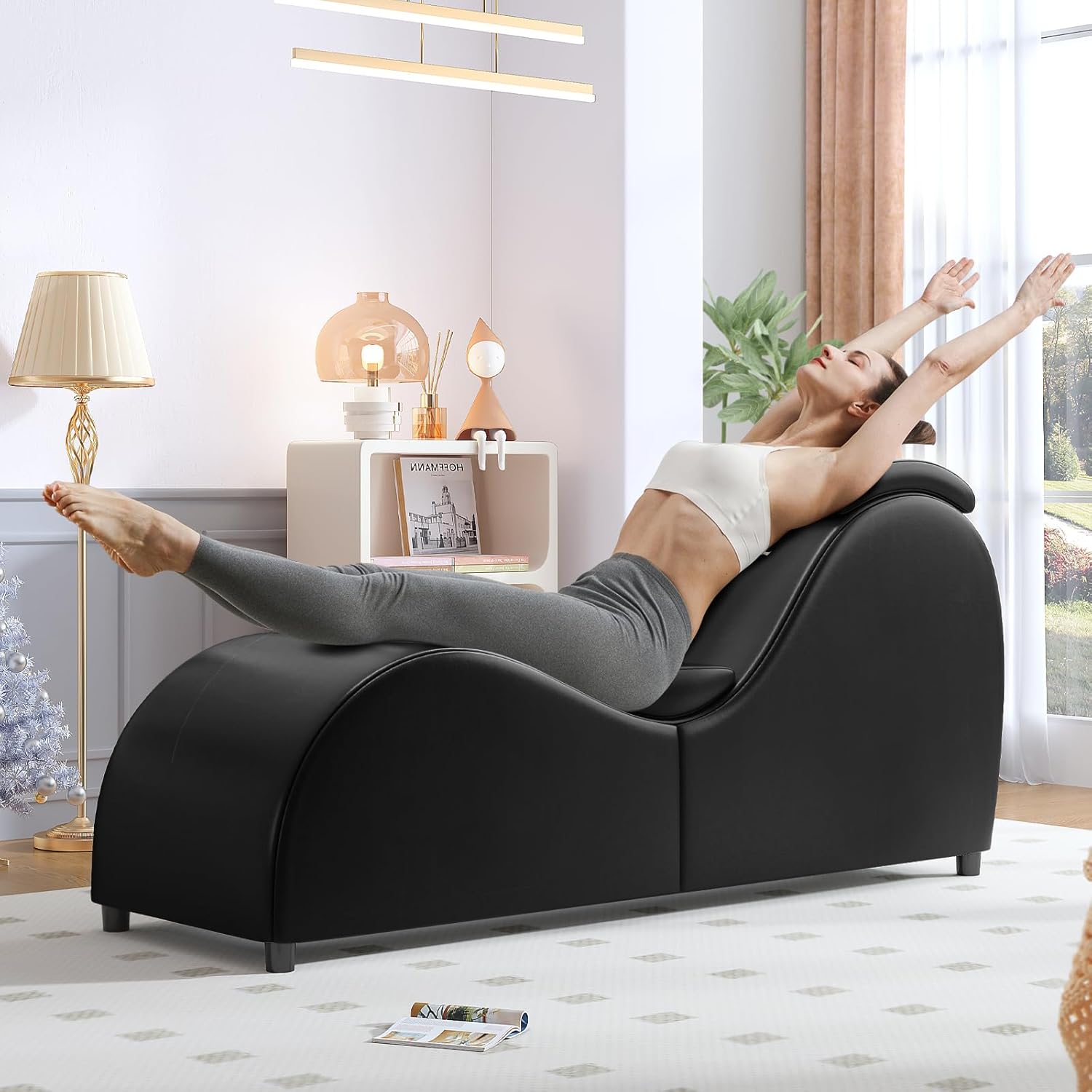 Curved Yoga Chair for Stretching & Relaxing