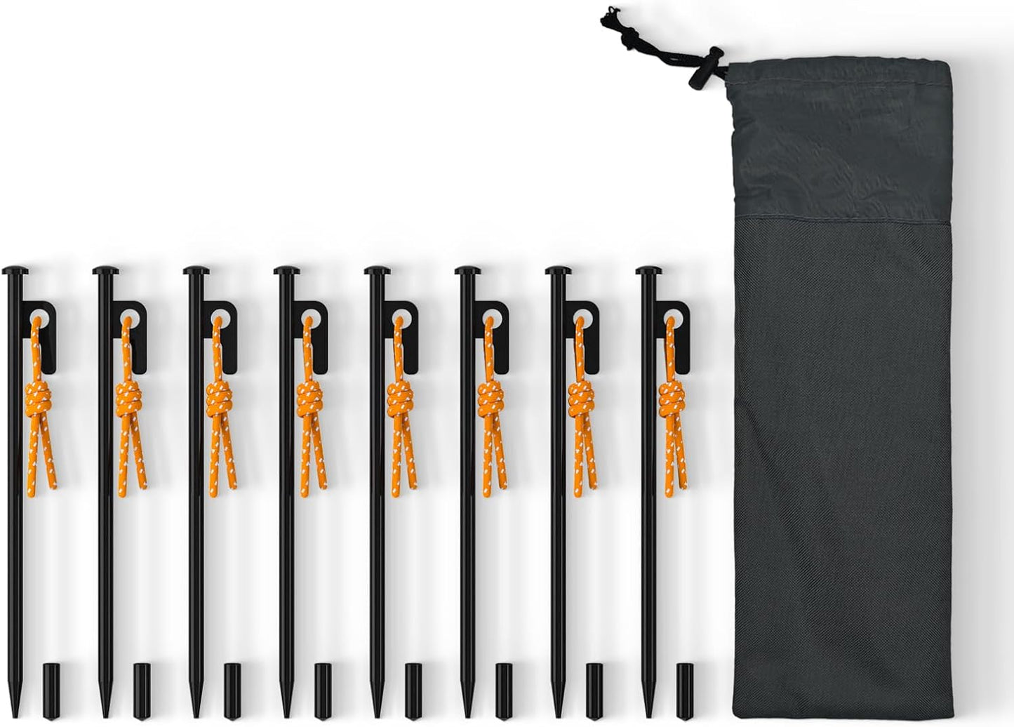 Unbreakable Steel Tent Stakes - Secure & Durable