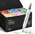 Ohuhu Alcohol Based Brush Markers Set - 216 Colors for Artists