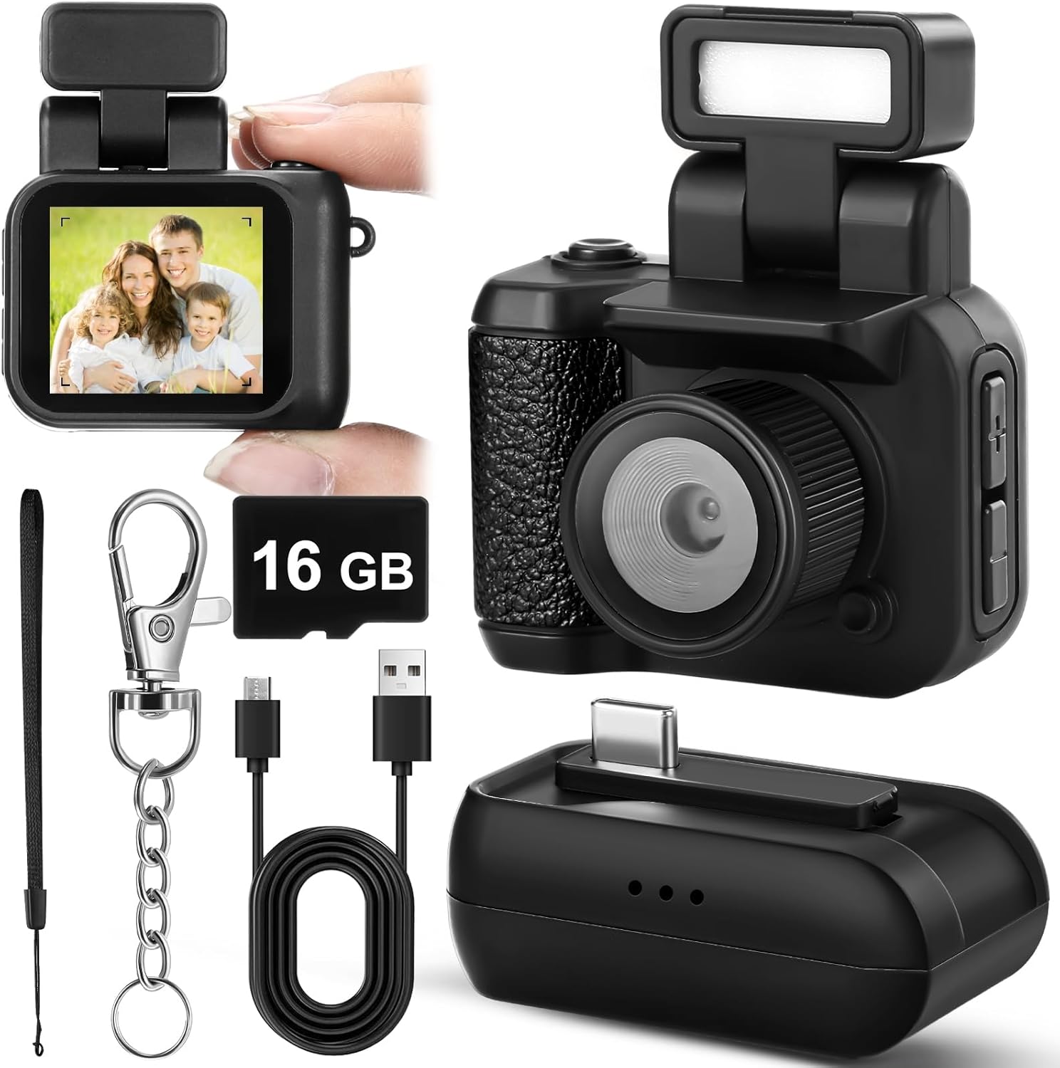 Compact 1080p Mini Camera Keychain by Relaxweex