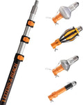 Telescopic Light Bulb Changer Pole 4-20 ft - Safe High Ceiling Tool