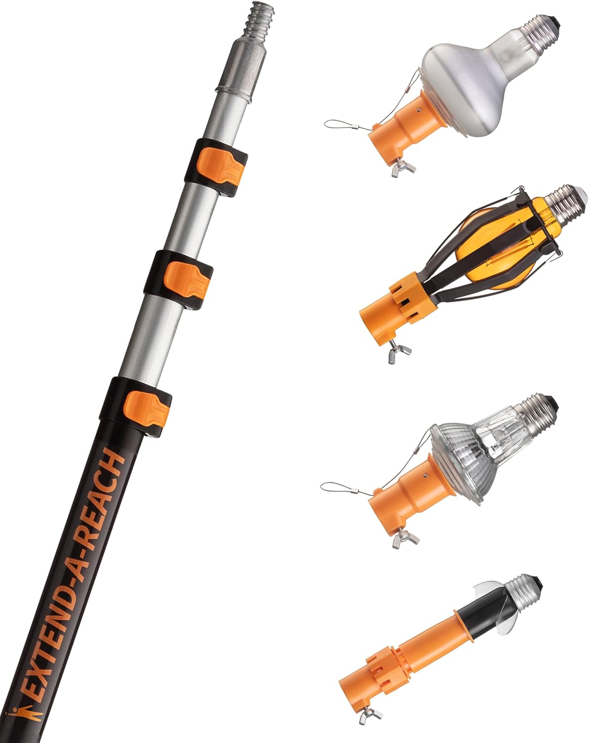 20ft Telescopic Light Bulb Changer for High Ceilings Use