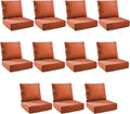 Outdoor Cushion Set for Patio Furniture - 11-Pack 24x24 Inch