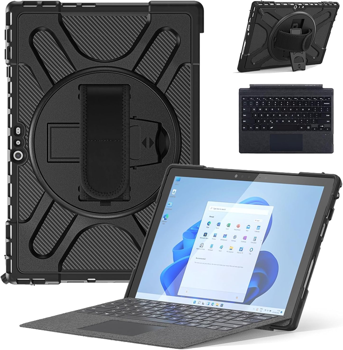 Protective Case with Keyboard for Microsoft Surface Go Tablets