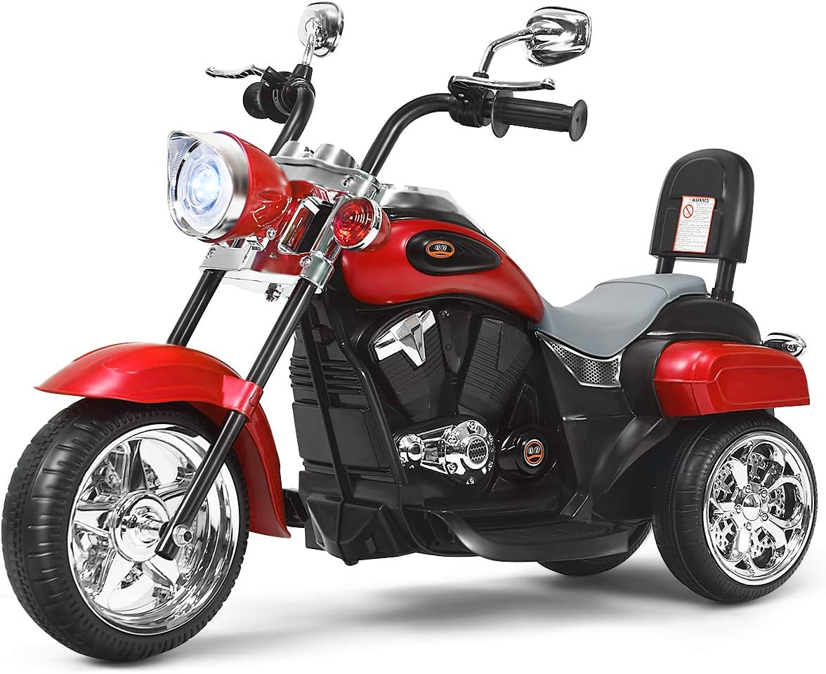 Costzon Kids Motorcycle - 6V Battery Powered Ride on Chopper