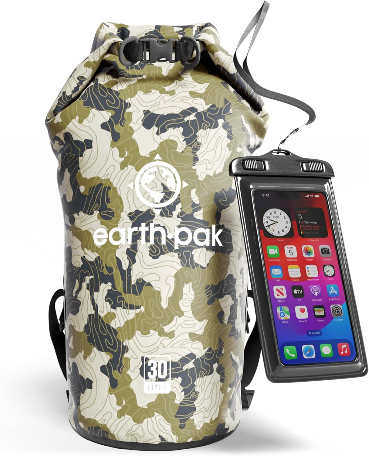 Earth Pak Waterproof Dry Bag - Reliable Roll Top Backpack Sack