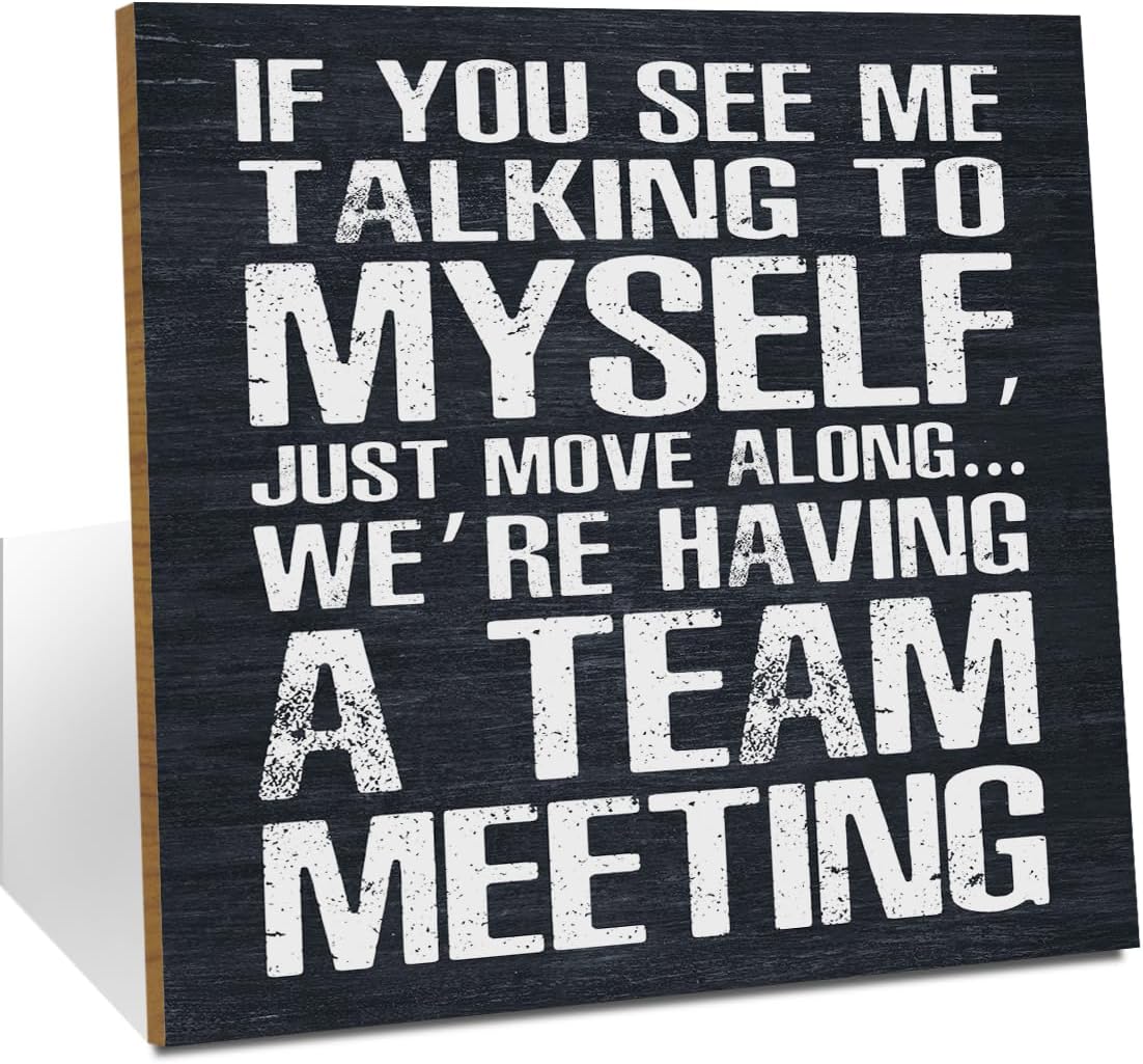 Rustic Team Meeting Wood Sign