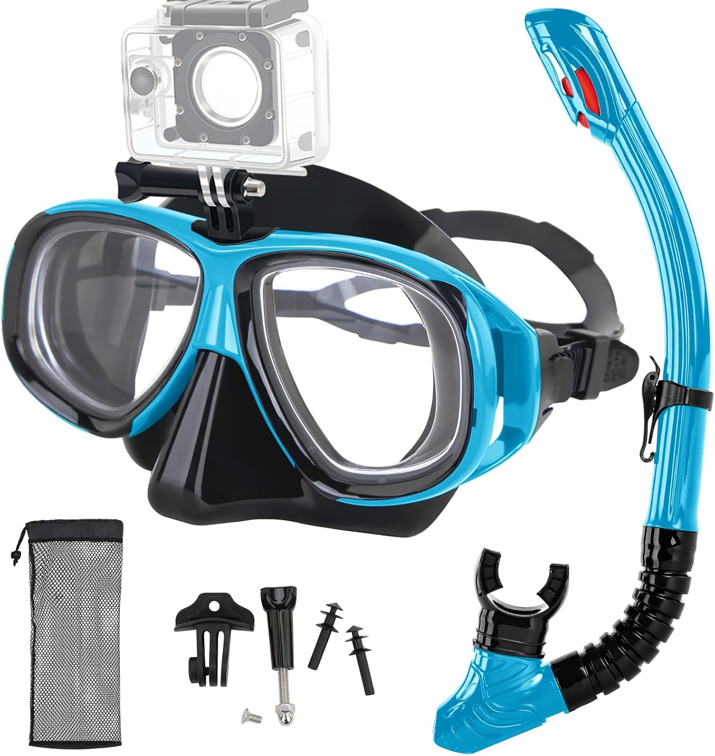 Nearsighted Snorkeling Gear for Adults with Full Dry Top Design