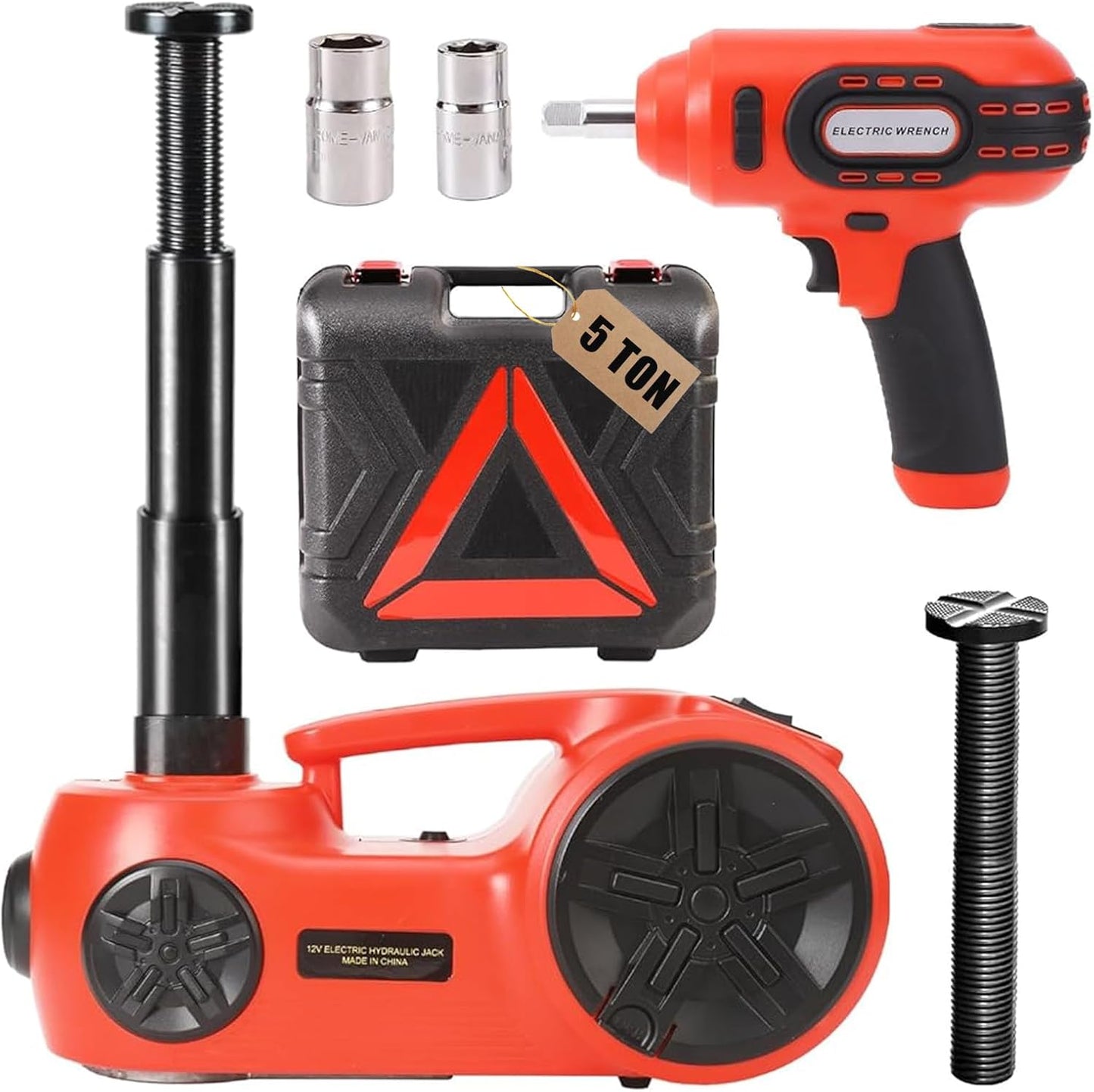ROGTZ Electric Hydraulic Car Jack Kit 5 Ton for Easy Tire Changes