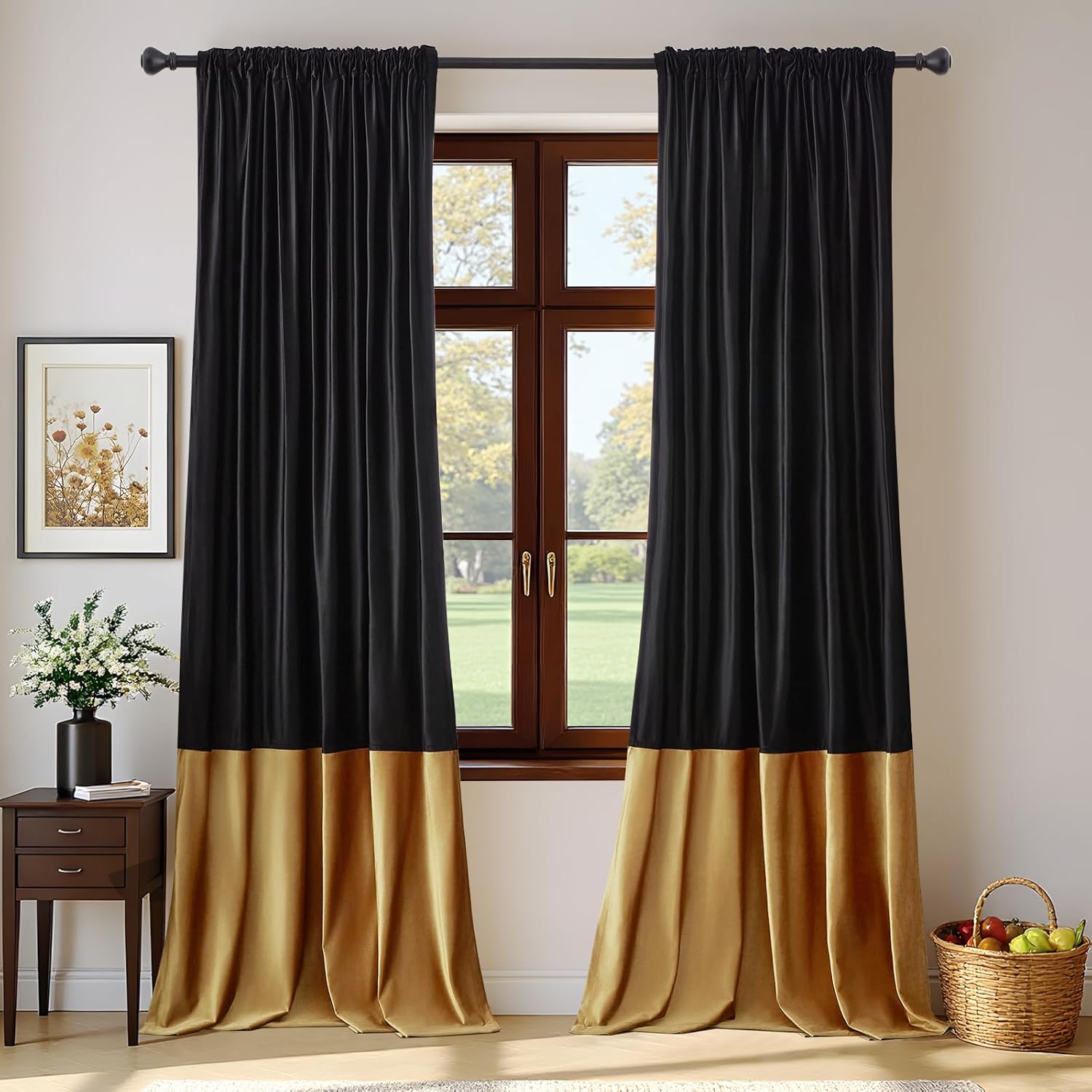 Velvet Curtains 84 inches Long for Living Room and Bedroom