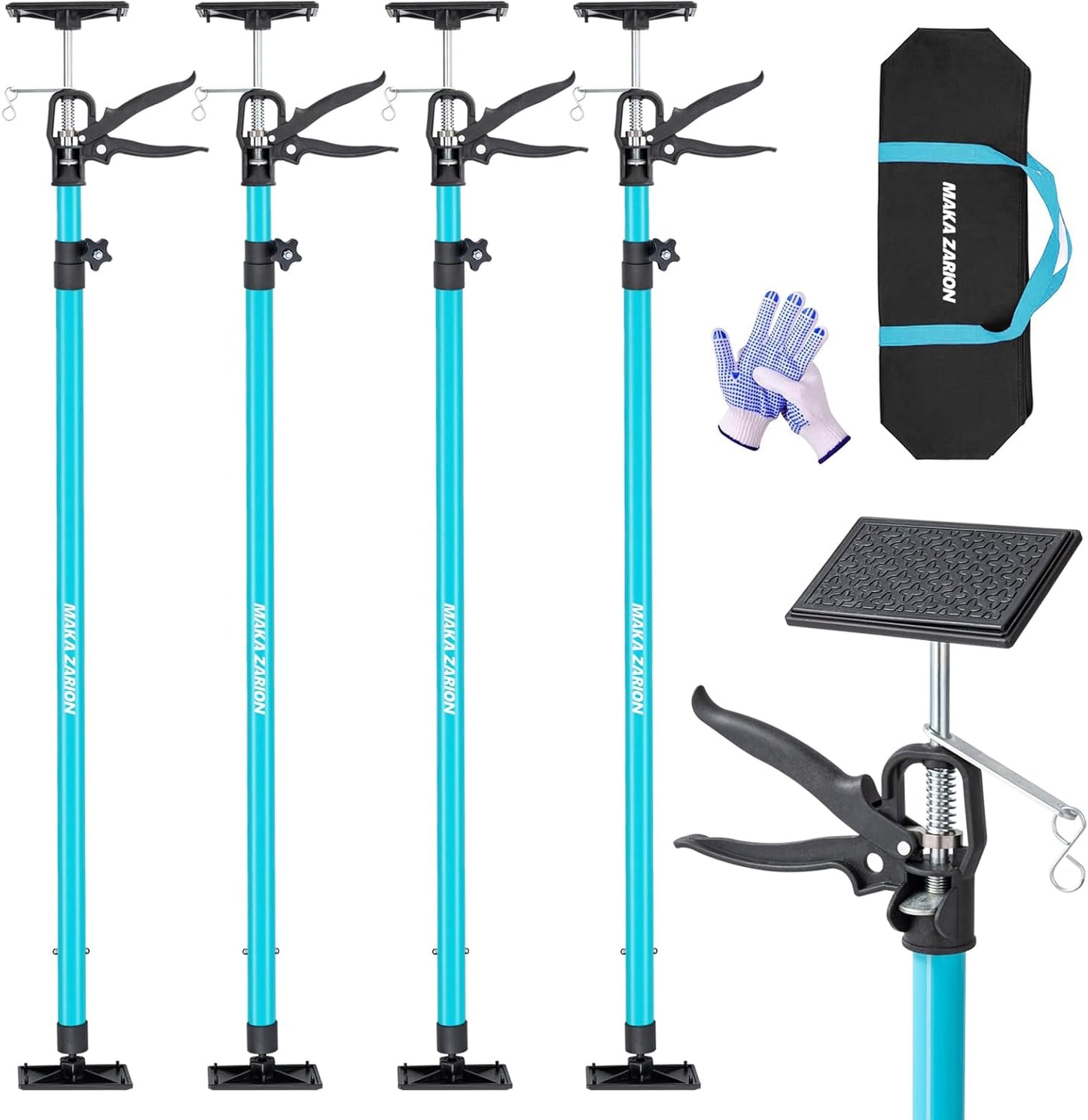 Steel Adjustable Cabinet Jack Support Pole for Home Renovation
