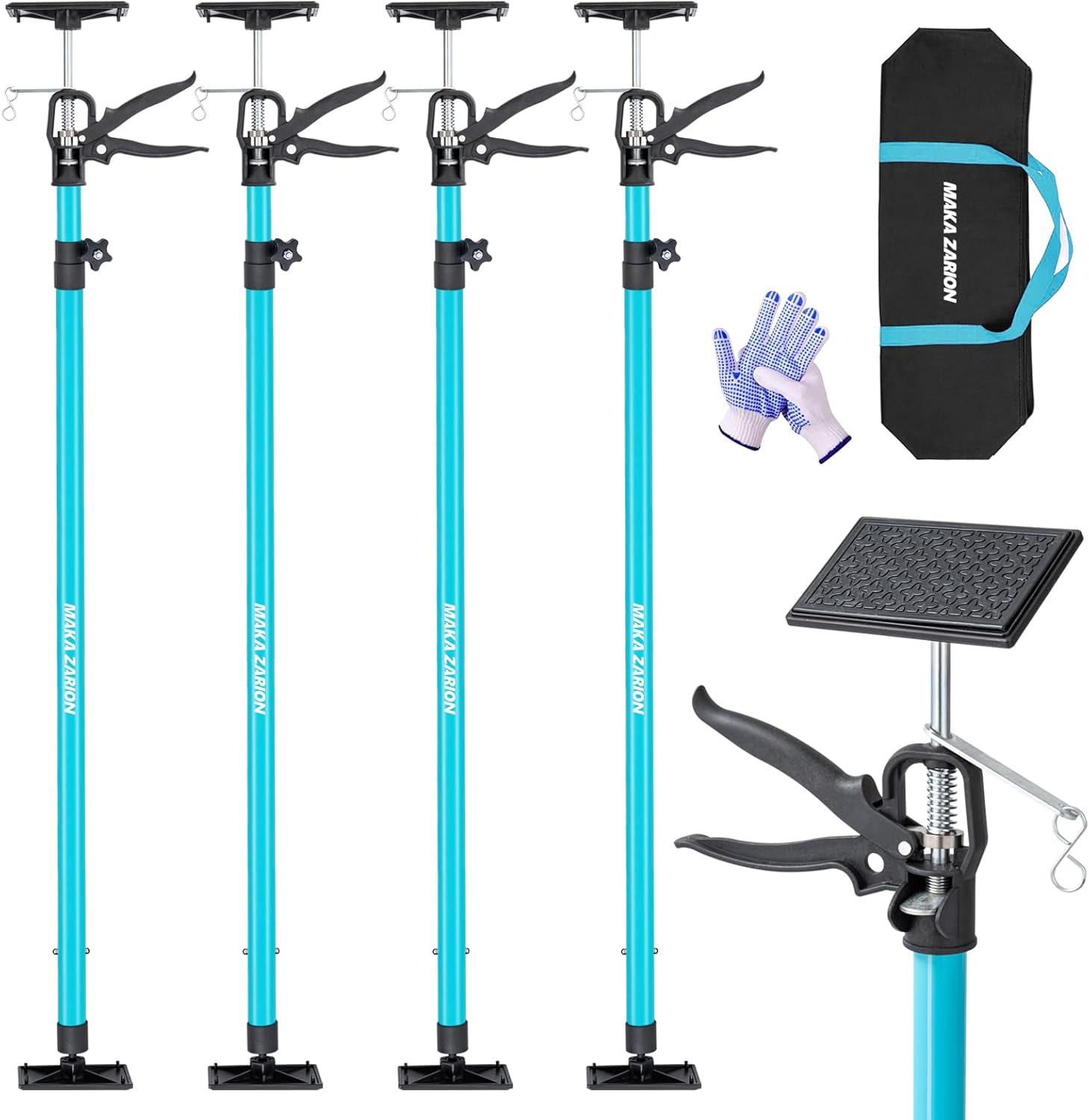 Steel Adjustable Cabinet Jack Support Pole for Home Renovation