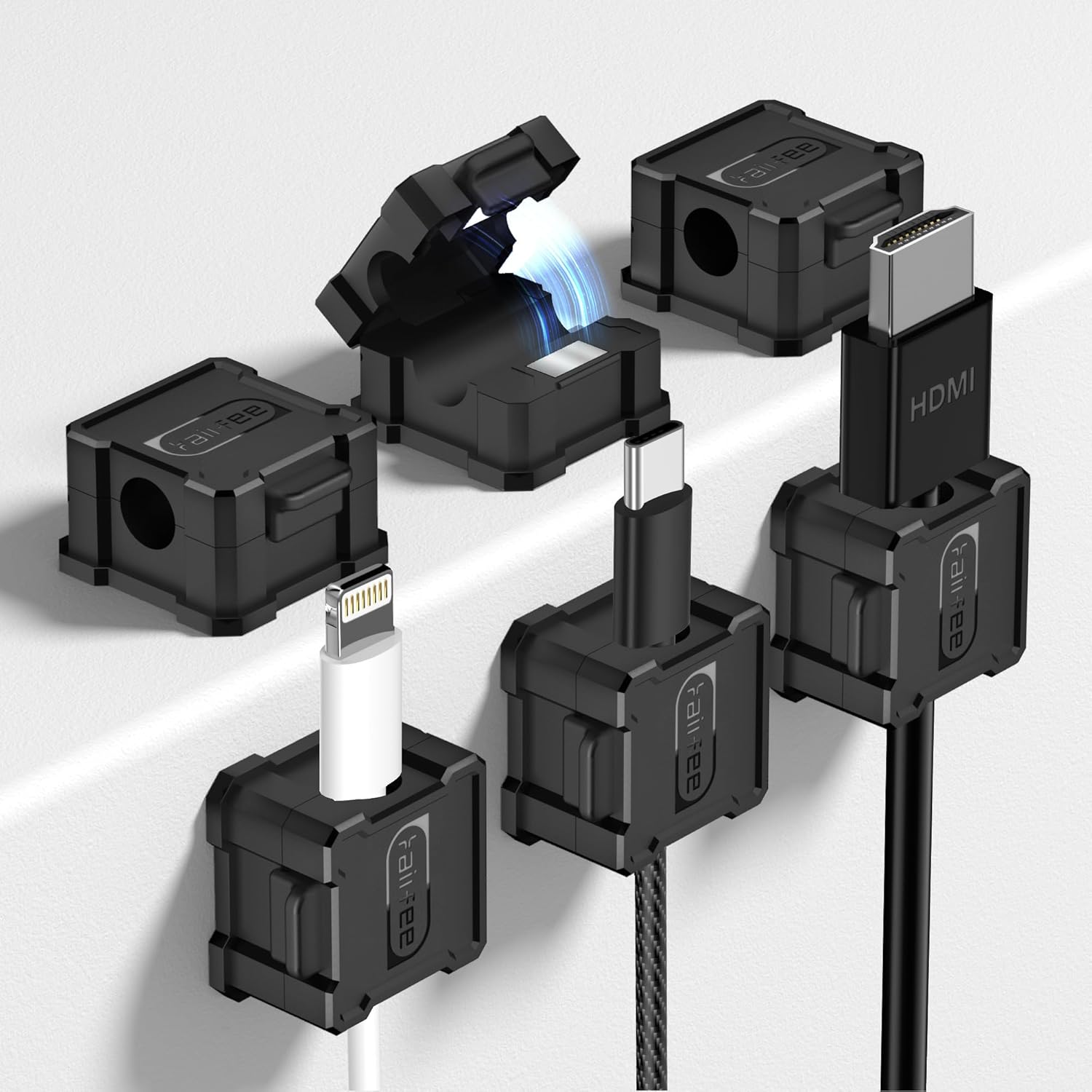 Strong Magnetic Cable Clips - Organize with Ease!