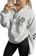 Dog Mom Sweatshirts Women Puppy Paw Sweatshirt - Comfortable Casual