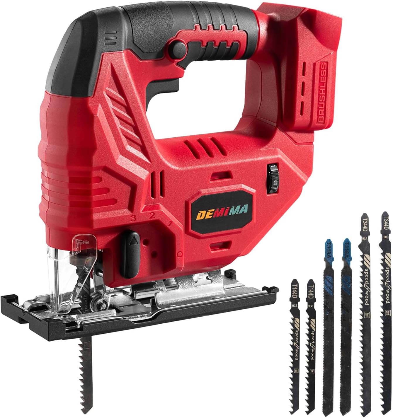 Cordless Jig Saw with 7 Speed Variable and LED Light Features