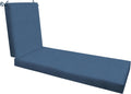 Honeycomb Outdoor Heritage Chaise Cushion 22.5in x 70in Pacific Blue