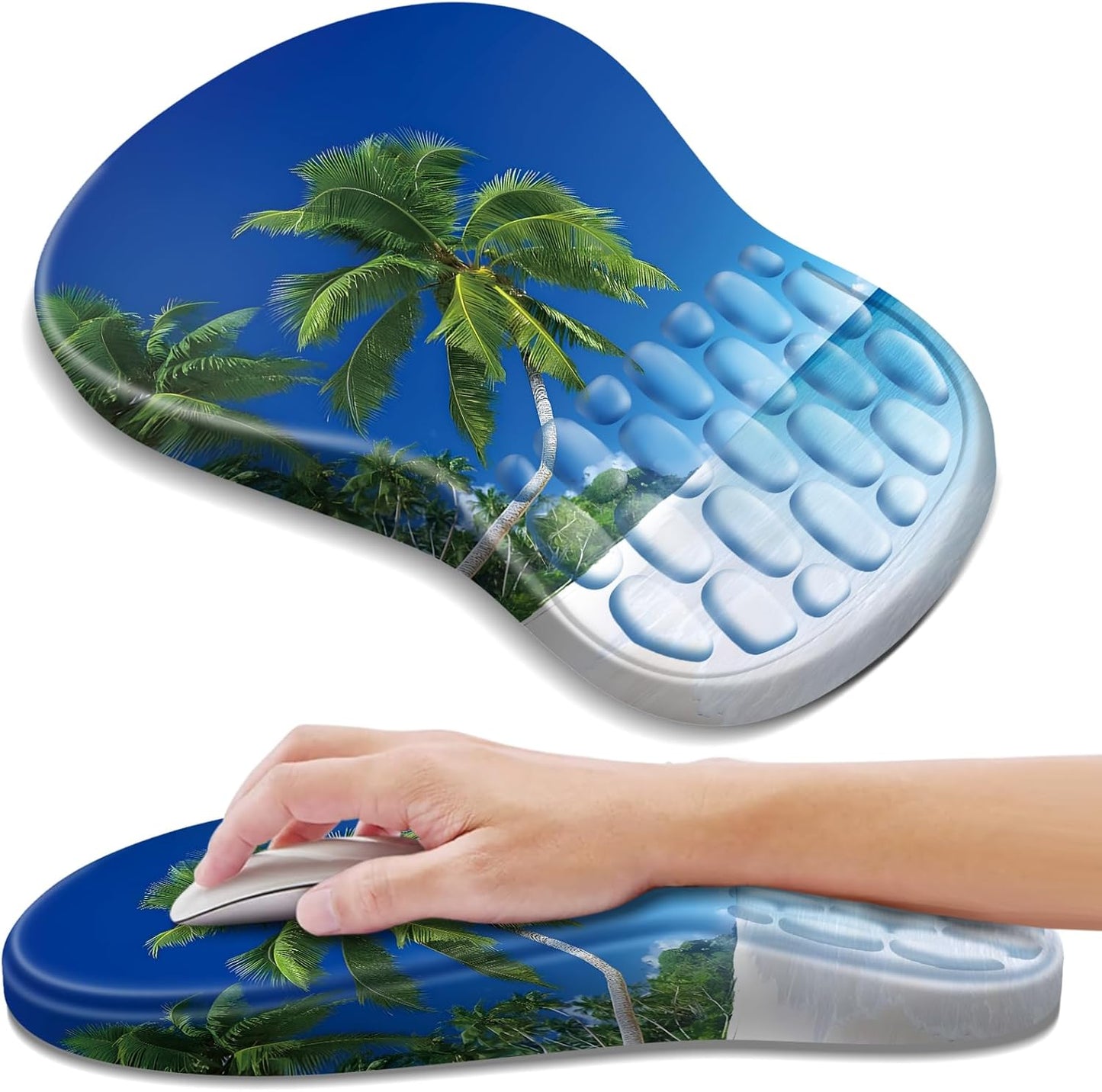 Memory Foam Ergonomic Mouse Pad for Pain Relief