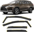 Shatterproof In-Channel Window Rain Guards for Lexus RX350 RX450H