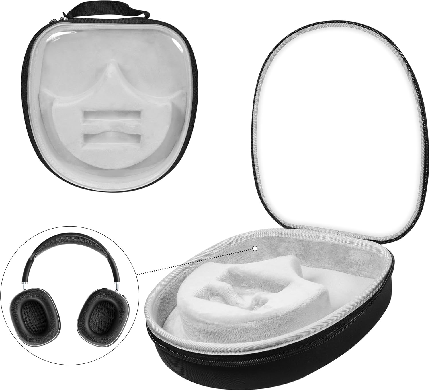 Hard Organizer Portable Carry Travel Case for Headphones