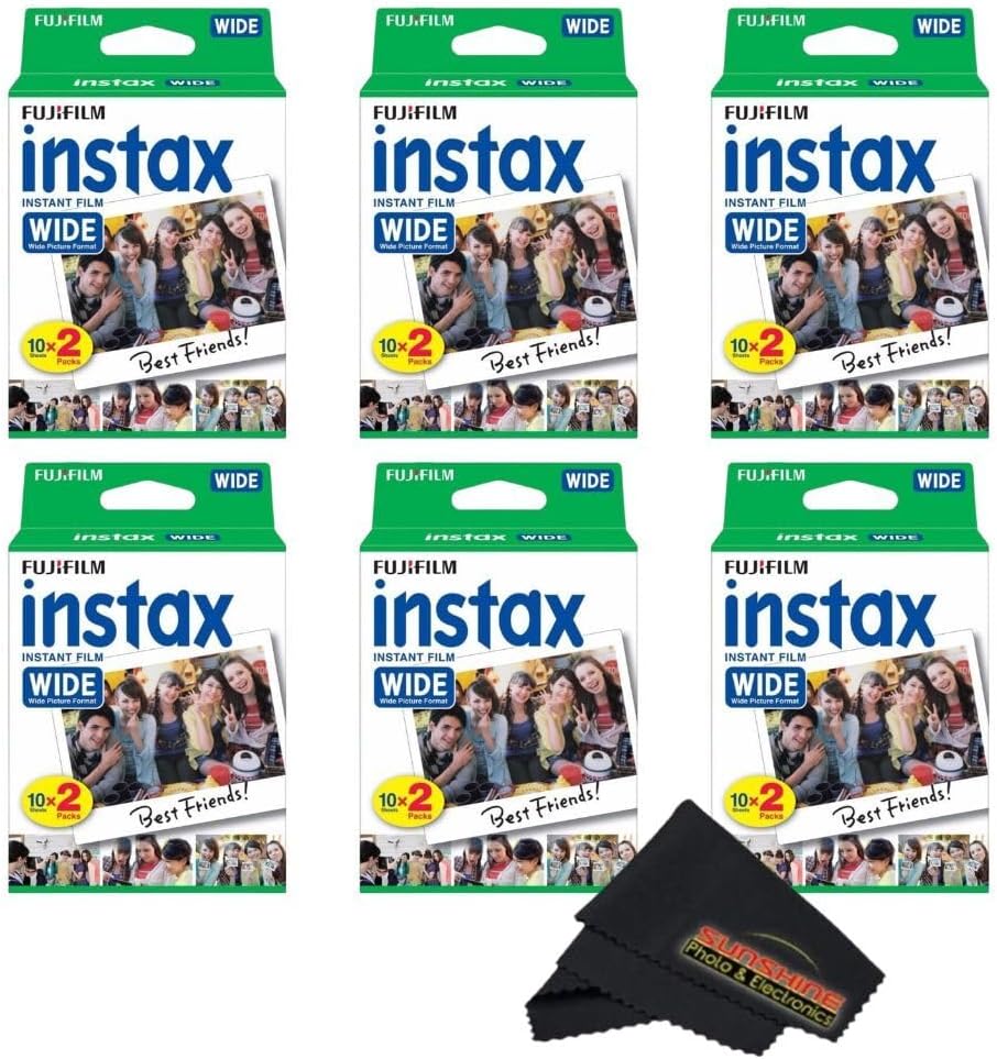 Fujifilm Instax Wide Instant Film Twin Pack for Stunning Photos